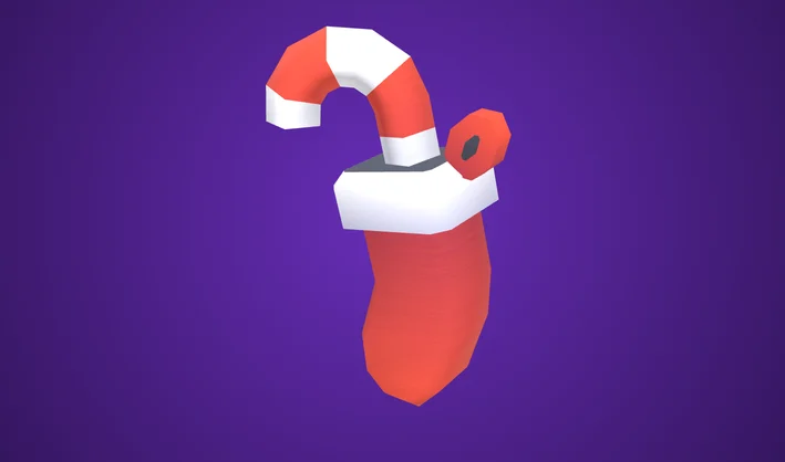 Sock Red Cane
