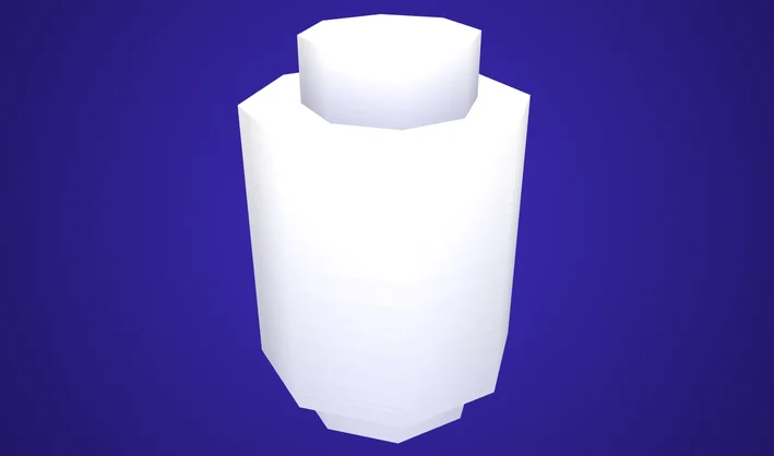 Square Simple Brick 1x1 Round