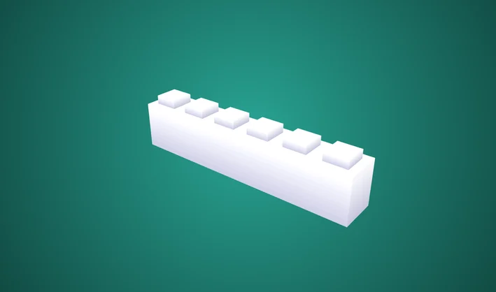 Square Simple Brick 1x6