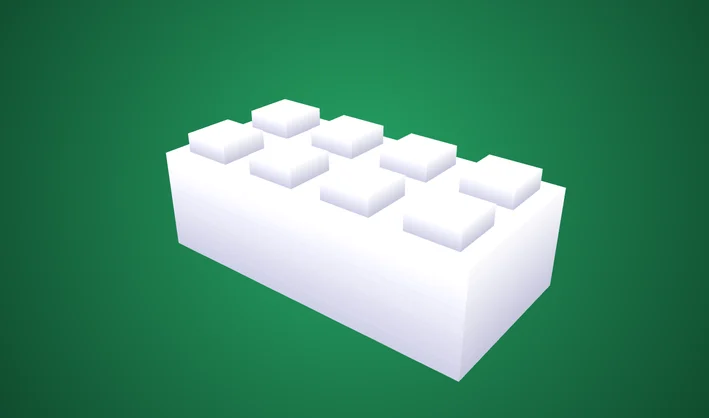 Square Simple Brick 2x4