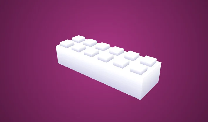 Square Simple Brick 2x6
