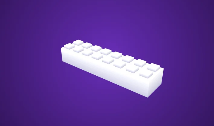 Square Simple Brick 2x8