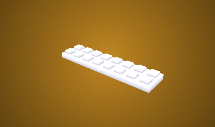 Square Simple Plate 2x8