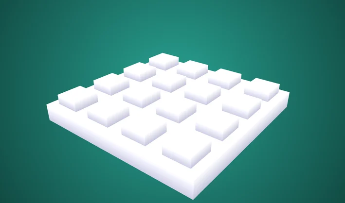 Square Simple Plate 4x4