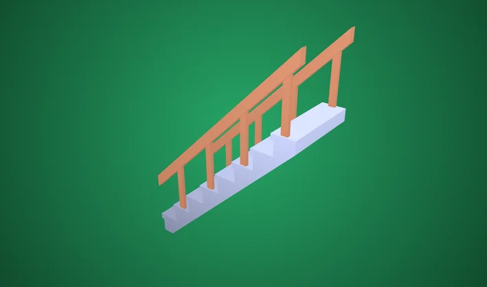 Stairs Stone Handrail