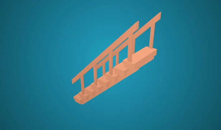 Stairs Wood Handrail