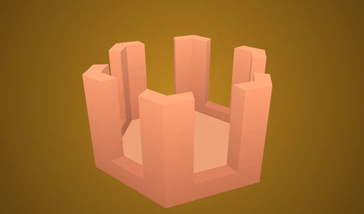 Tower Hexagon Top Wood
