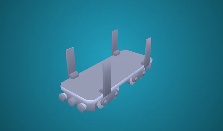Train Carriage Flatbed