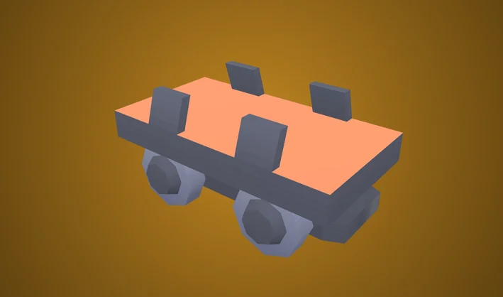 Train Wagon Flat Short