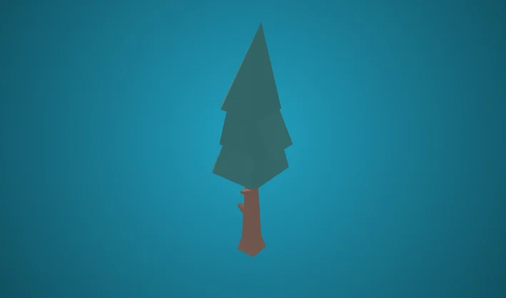 Tree Pine Tall A Detailed