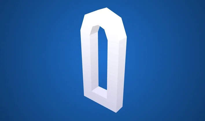 Window White Round Narrow